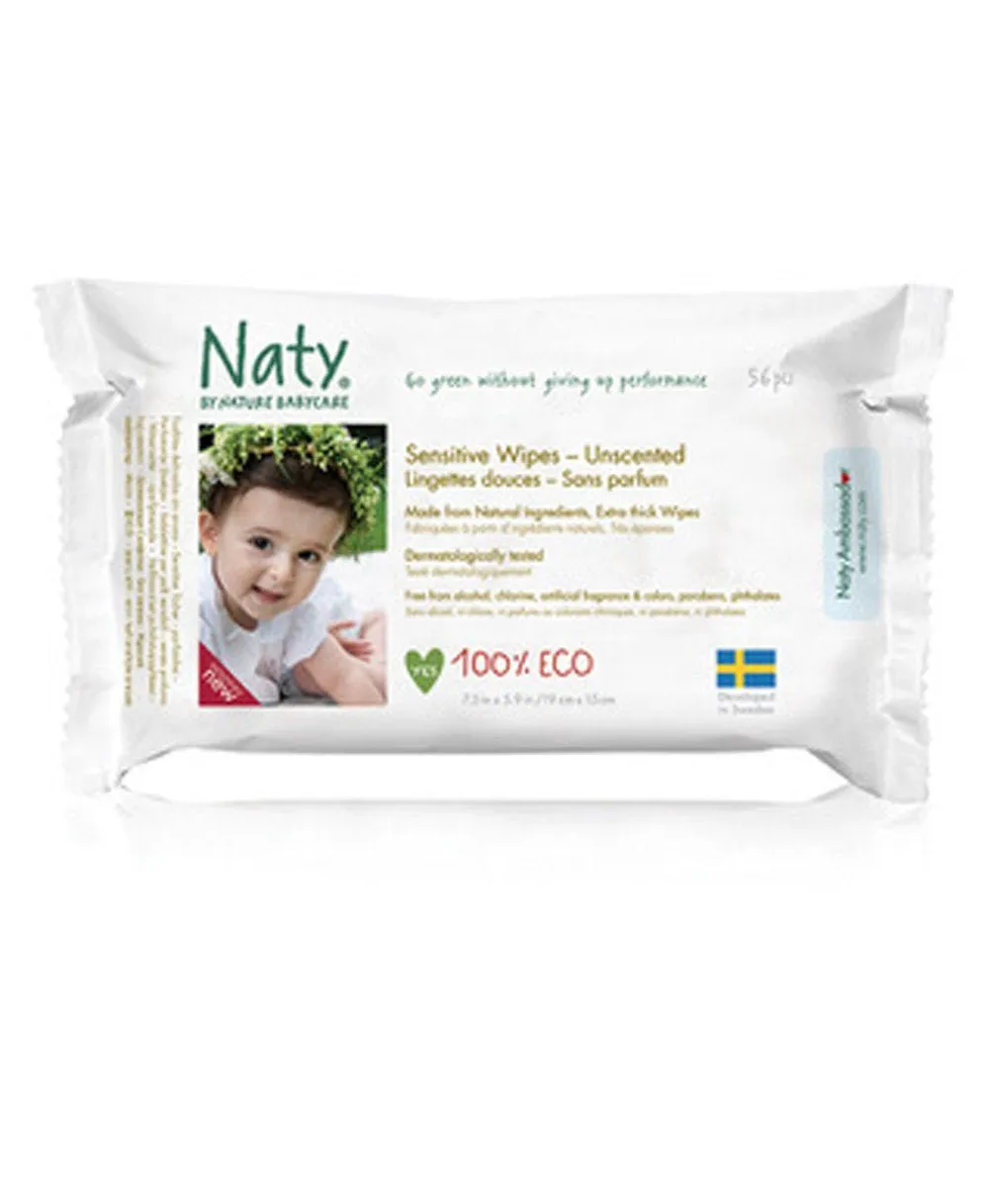 Naty Sensitive Wipes- Unscented