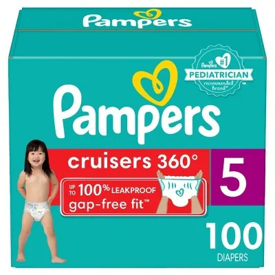 New - Pampers Cruisers 360 Diapers - Size 5 - 100ct