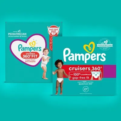 New - Pampers Cruisers 360 Diapers - Size 5 - 100ct