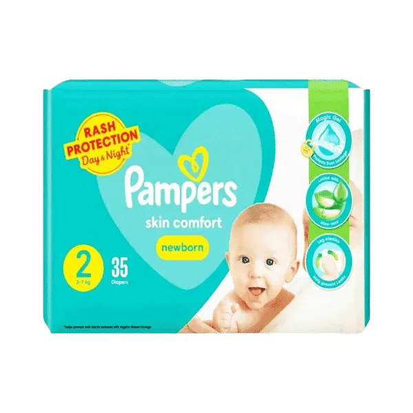 PAMPERS PANTS BABY DIAPERS NEWBORN 2 35PCS