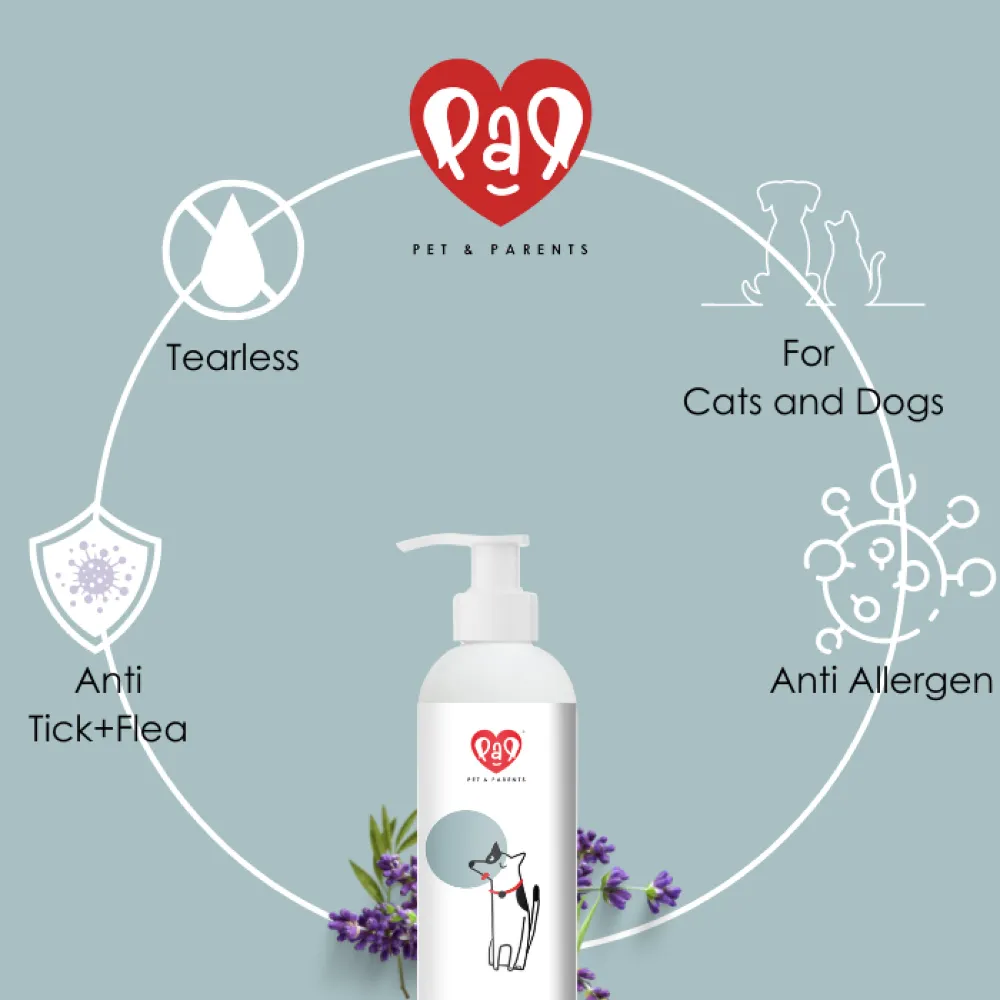 Pet And Parents Anti Bacterial/Tick/Flea Tearless Shampoo for Dogs and Cats