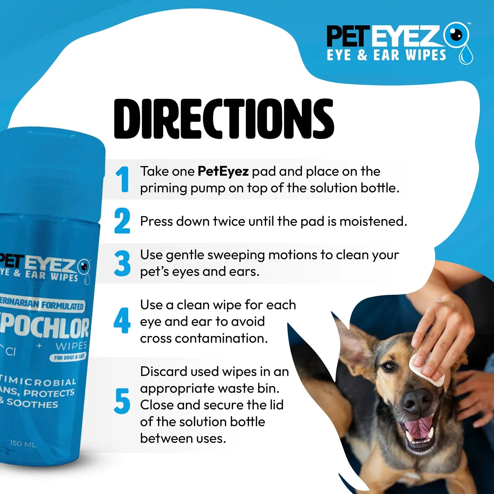 Pet Eyez™️ Eye Ear Wipes 120ct