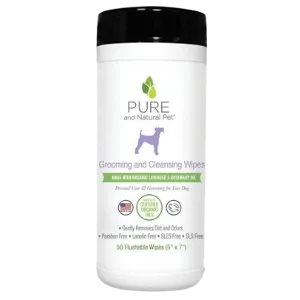 Pure and Natural Pet Lavender & Rosemary Wipes