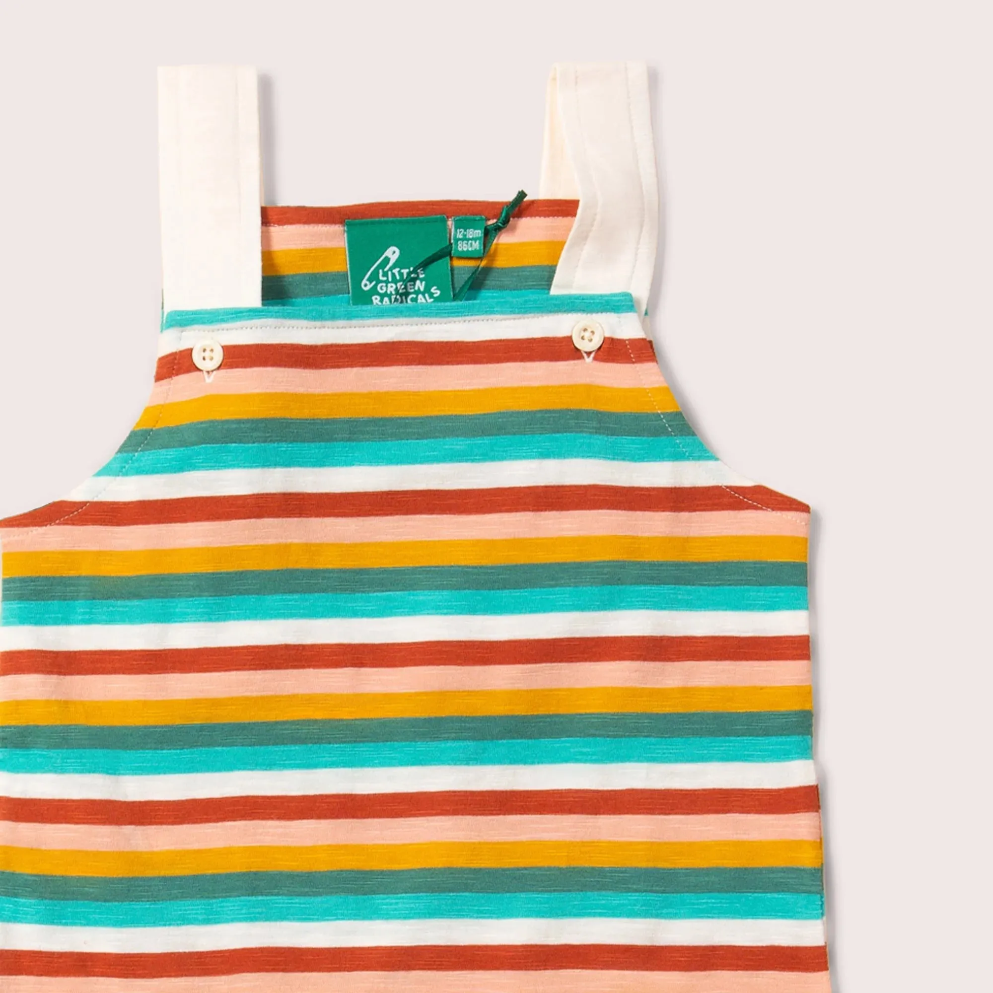 Rainbow Stripe Rainbow Storytime Summer Dungarees