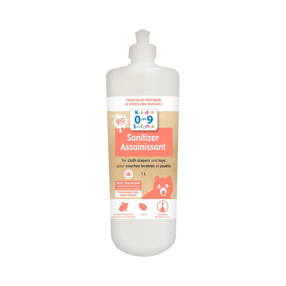 Sanitizer for Cloth Diapers And Toys  0-9 Kids by Homeocan 1L