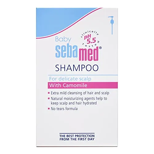 Sebamed Baby Shampoo 500ml|Ph 5.5| Camomile|Natural moisturisers|No tears formula|For delicate scalp