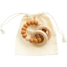 Sedona Teething Ring   Rattle - Spice