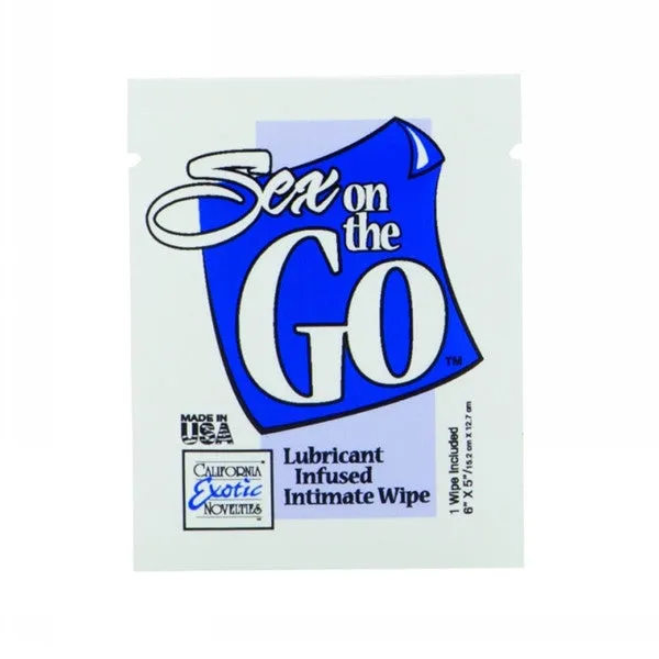 SEX ON THE GO™ - LUBRICANT INFUSED INTIMATE WIPES