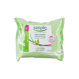 Simple Cleansing Facial Wipes 25pcs