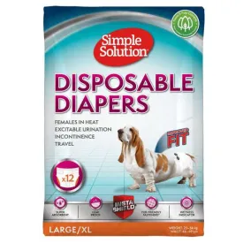 Simple Solution Disposable Diaper Large / X-Large - 12 Pack