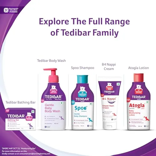 Spoo Shampoo Tedibar Gentle Baby Shampoo 125Ml No Tears | Gentle On Scalp | No. 1 Pediatrician Prescribed Shampoo*- By Torrent Pharma