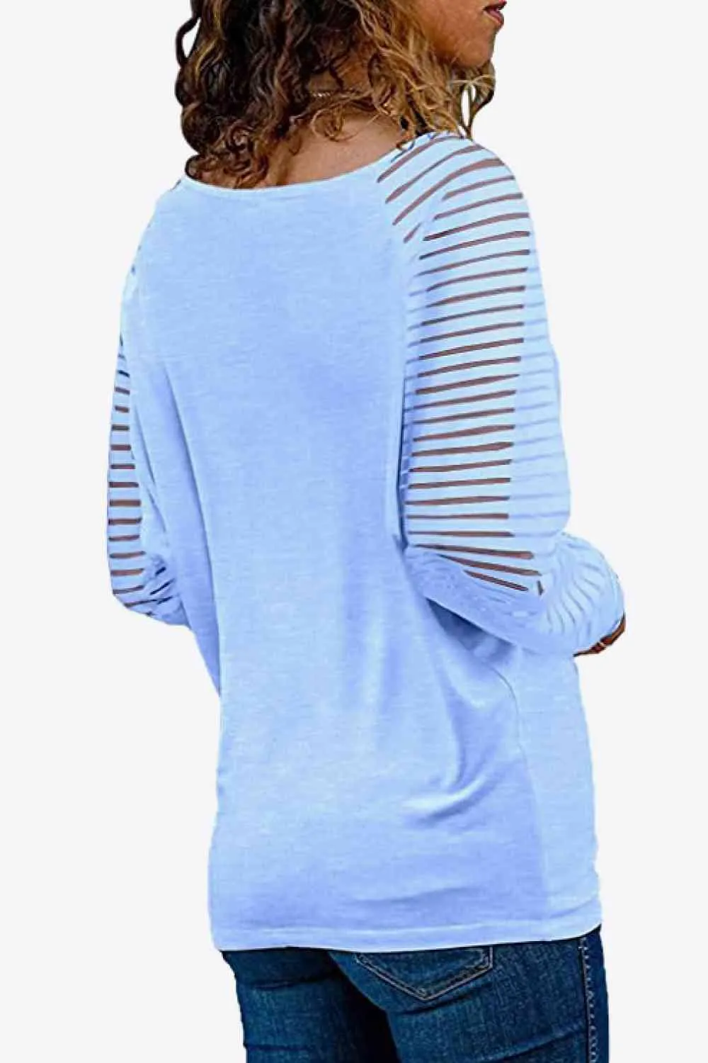 TEEK - V-Neck Long Raglan Sleeve Top