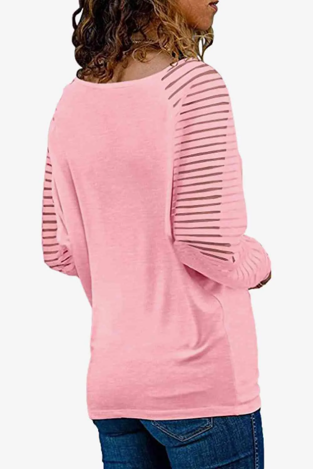 TEEK - V-Neck Long Raglan Sleeve Top