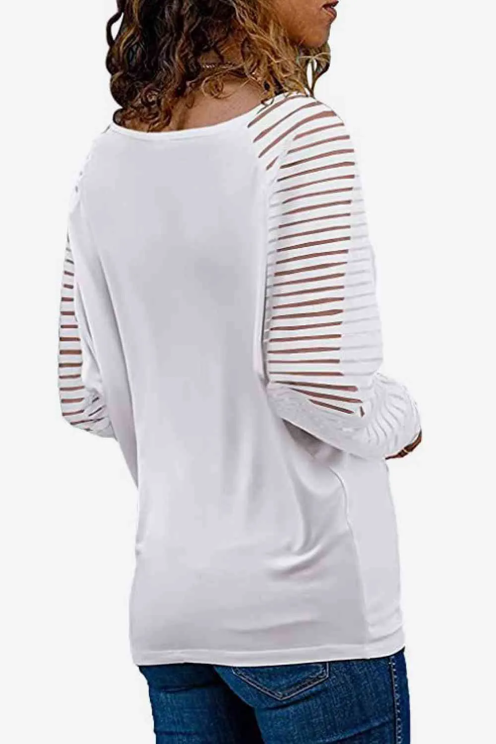 TEEK - V-Neck Long Raglan Sleeve Top