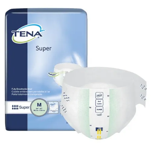 Tena Super Overnight Incontinence Briefs, Maximum Absorbent