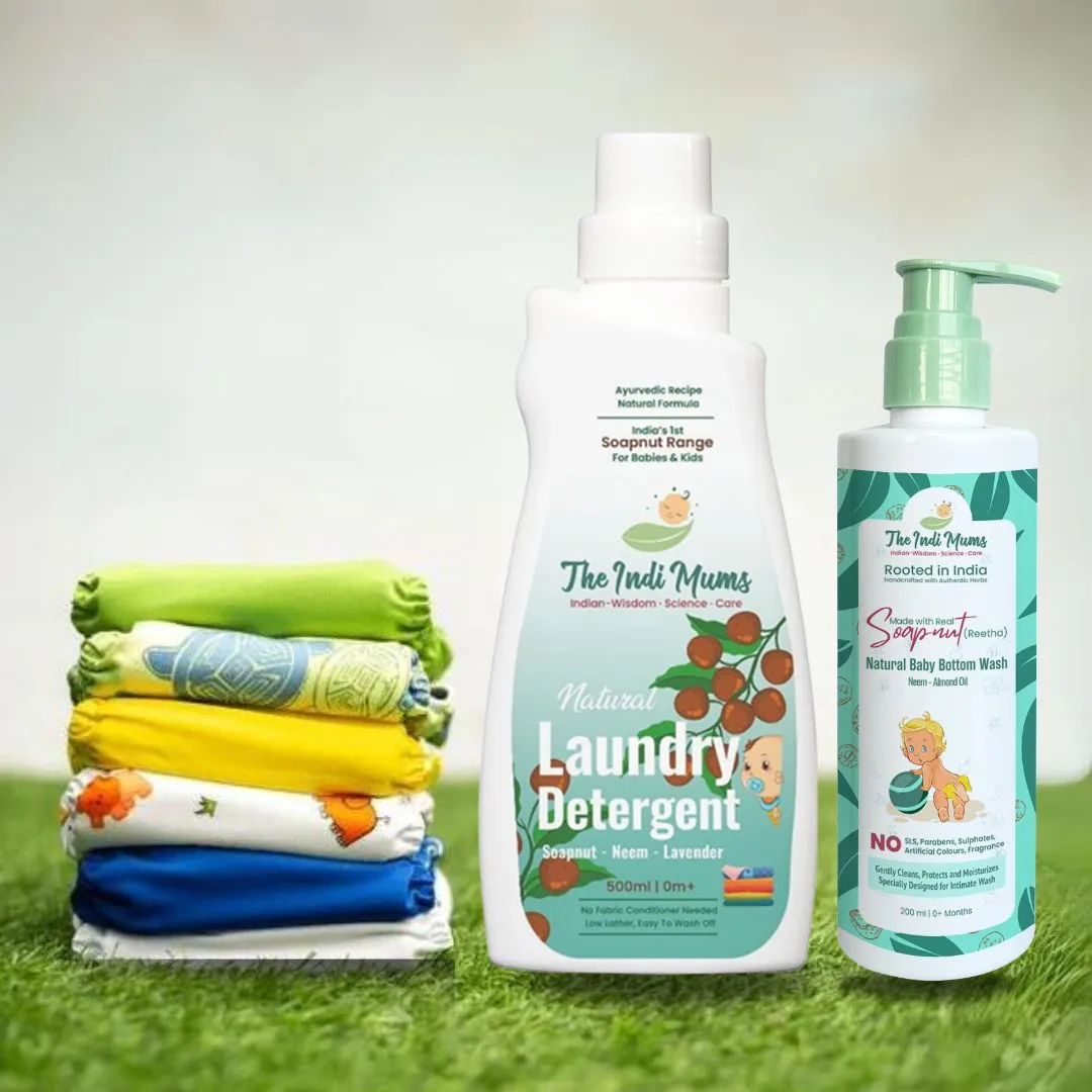 The Indi Mums Baby Diapering Combo |1X 500 ML & 1X 200 ML