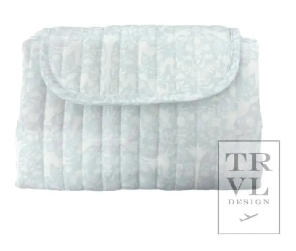 TRVL - Quilted Changing Pad - Woodland Blue